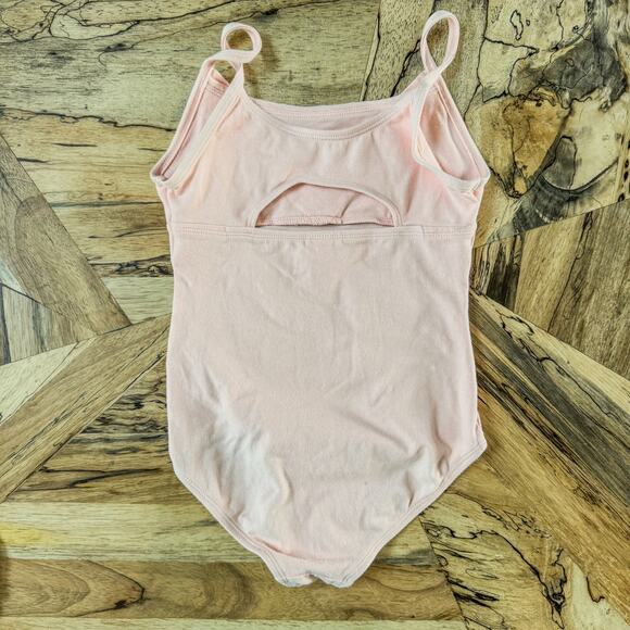 Cat & Jack, Girls Size 7T/8T, Pink Cami Dance Leotard, Keyhole Back - Picture 4 of 4